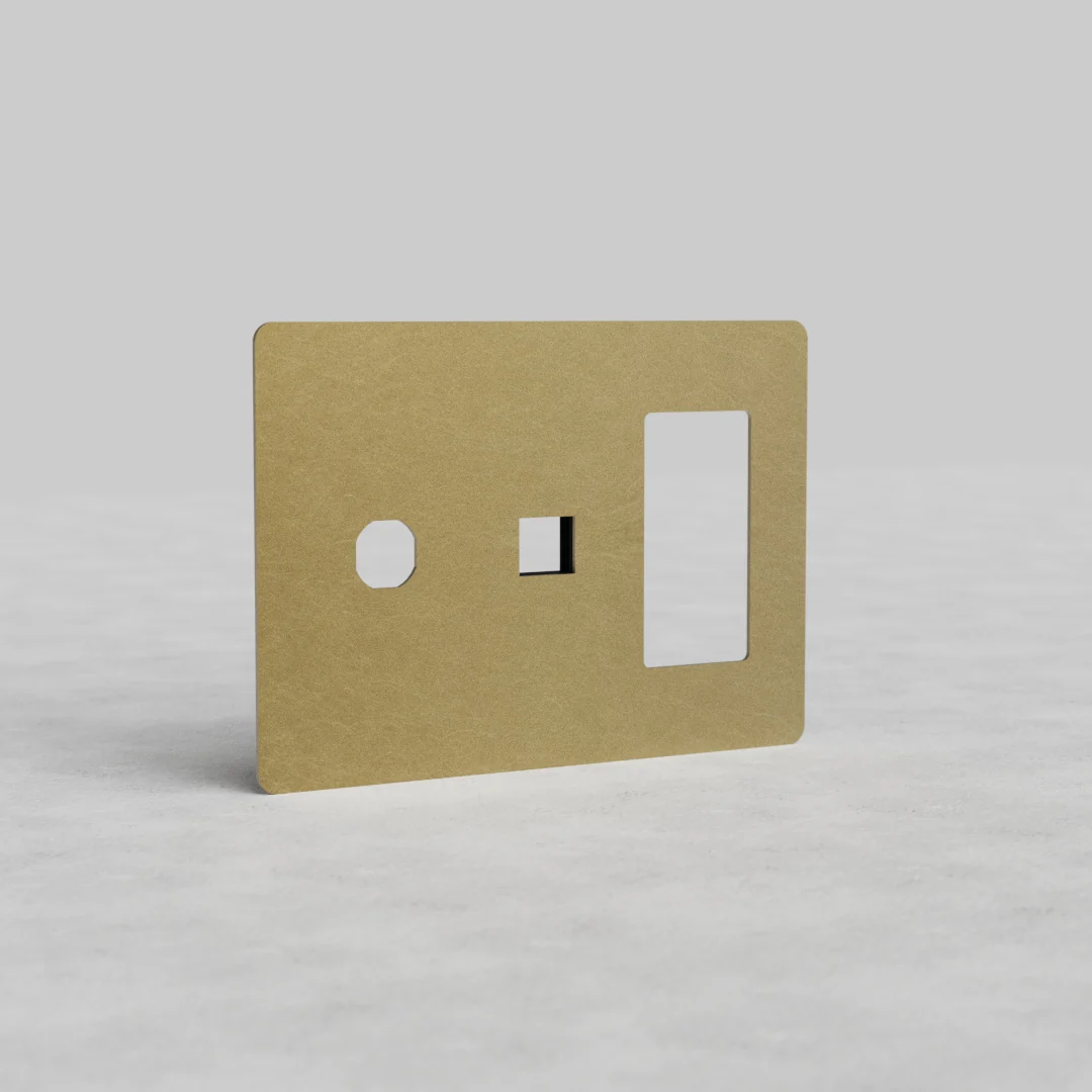 Kew 3G Outlet & Keystone & Switch Plate - Antique Brass