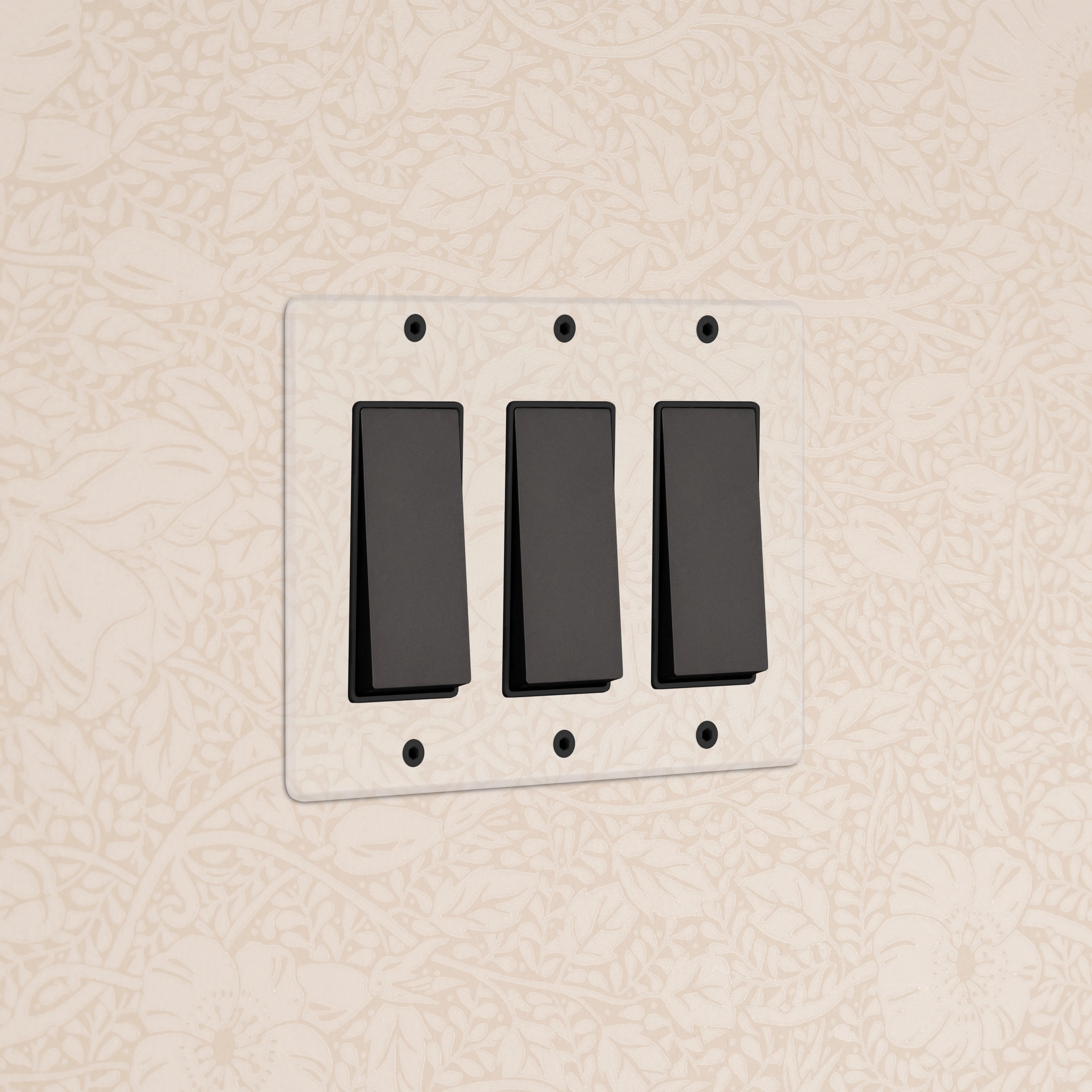 Kew 3G Rocker Switch - Clear Bronze Black