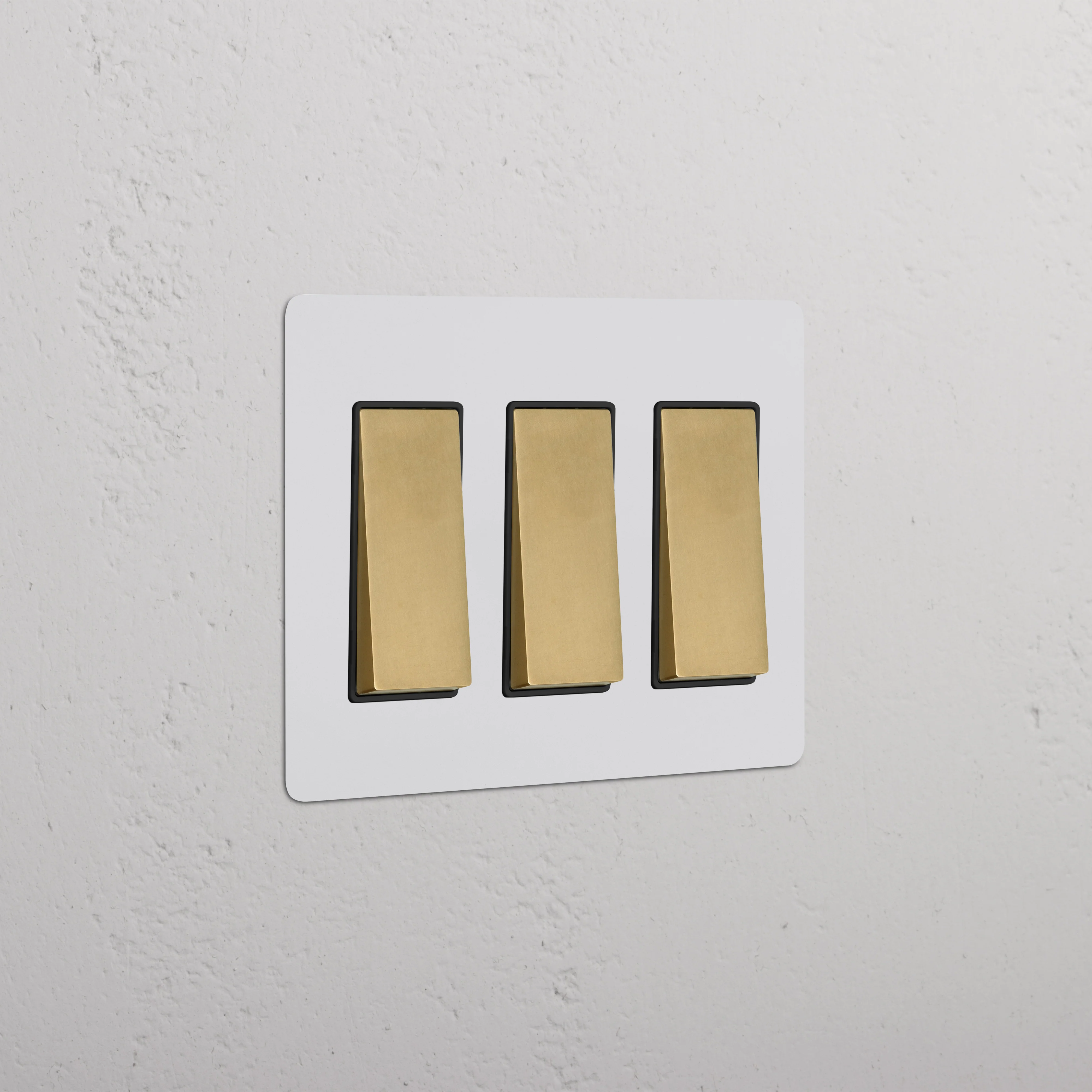 Kew 3G Rocker Switch - Paintable Antique Brass Black
