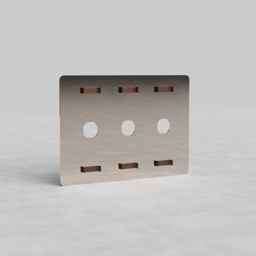 Kew 3G Switch Plate - Polished Nickel - Image 2