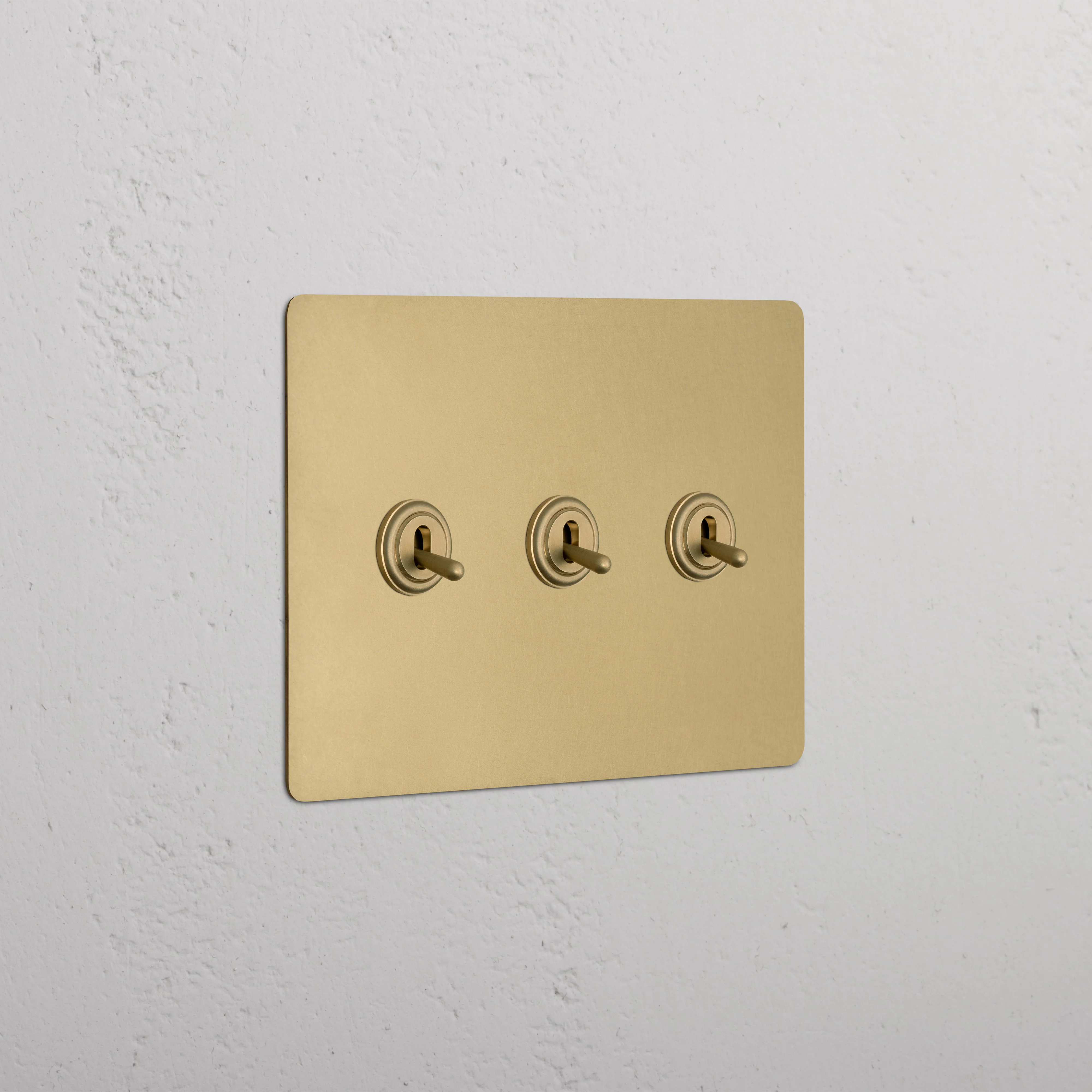 Kew 3G Toggle Switch - Antique Brass