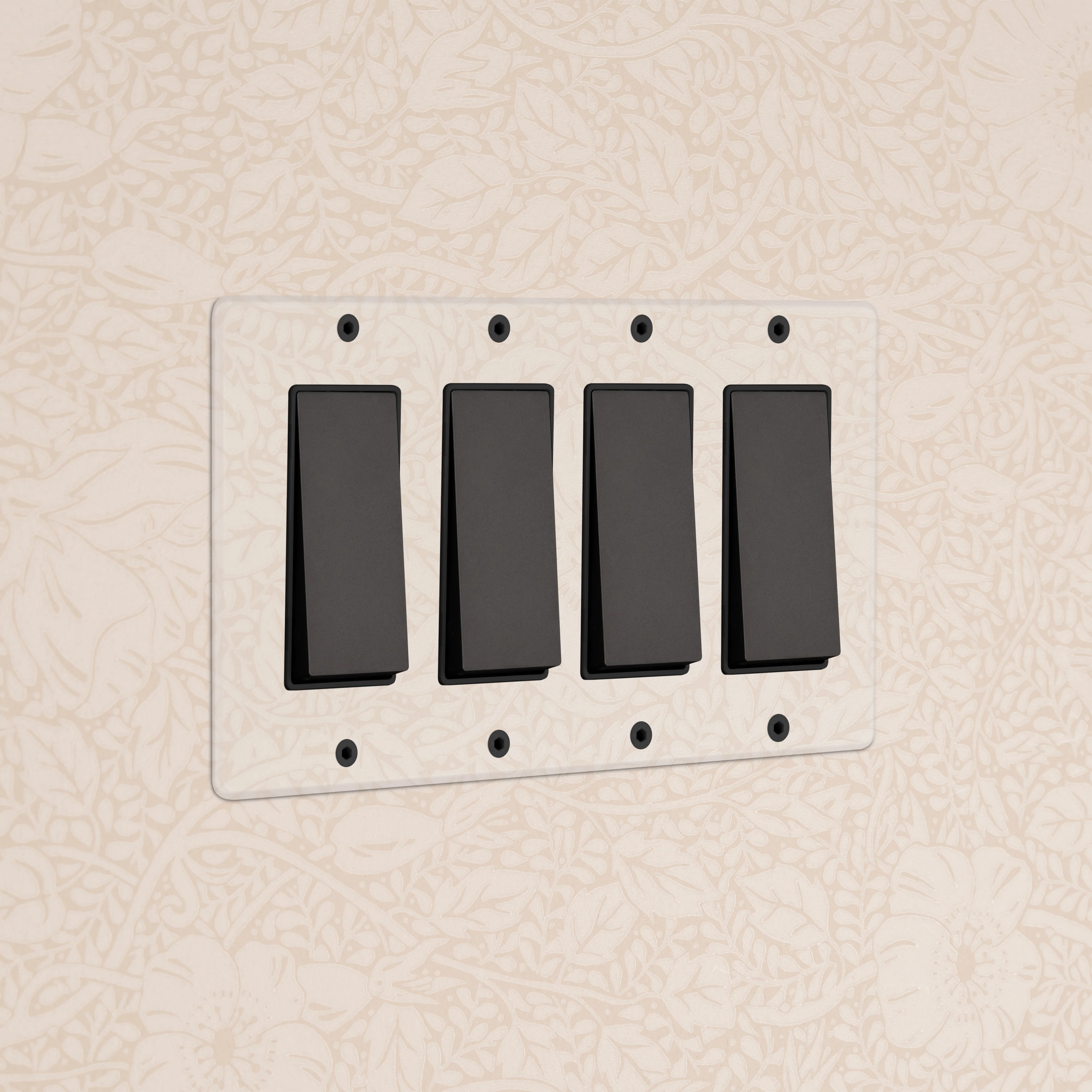 Kew 4G Rocker Switch - Clear Bronze Black