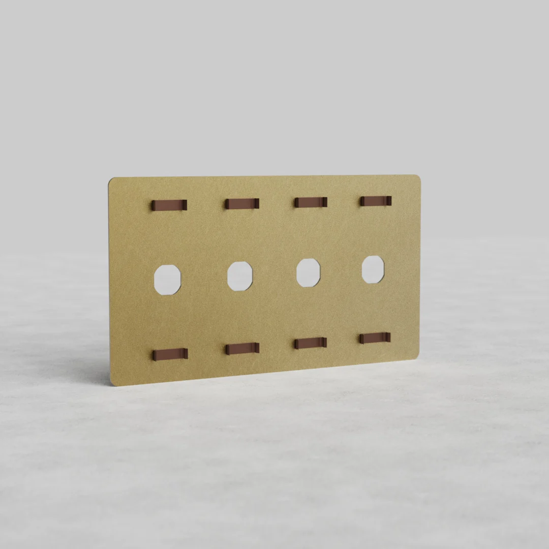 Kew 4G Switch Plate - Antique Brass - Image 2