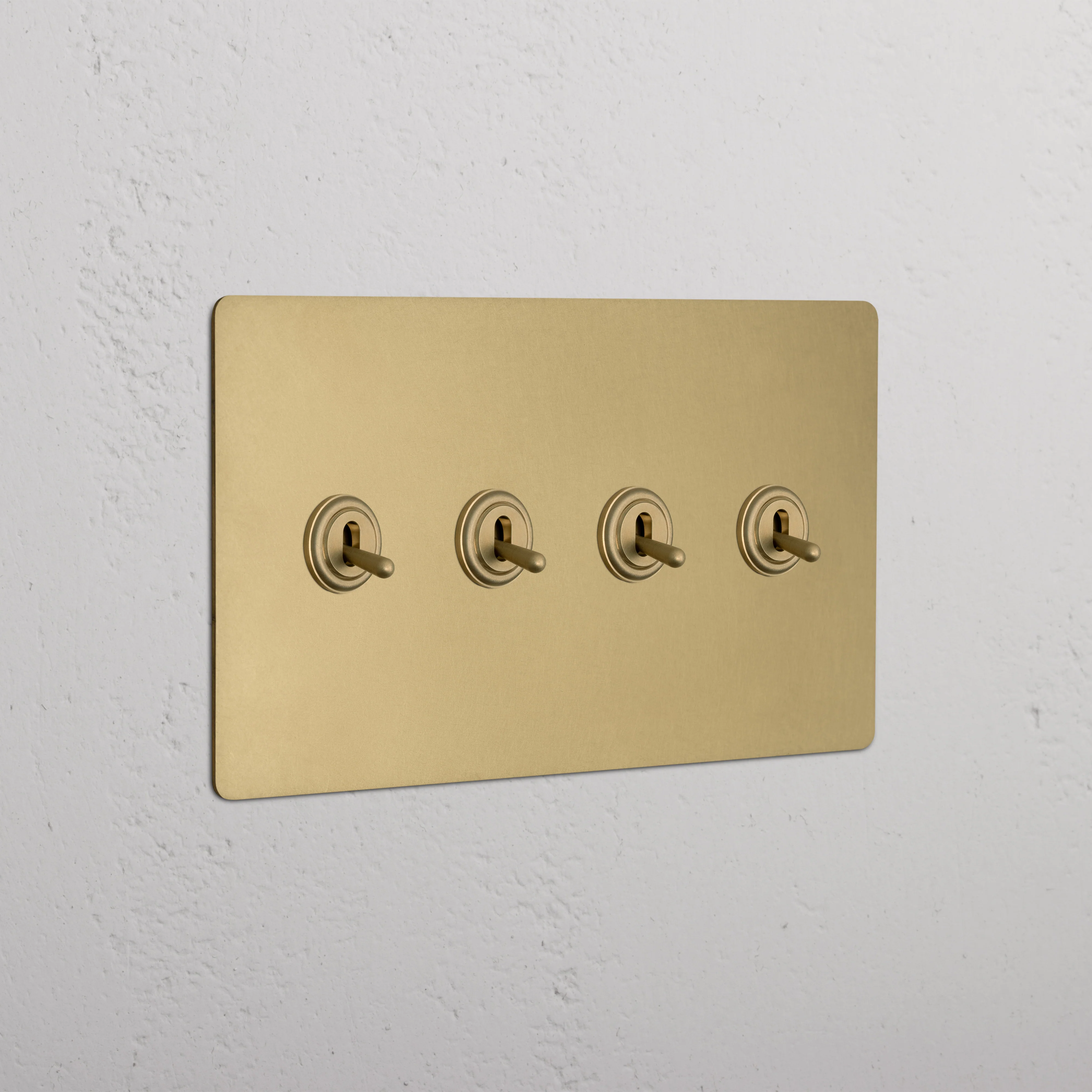 Kew 4G Toggle Switch - Antique Brass
