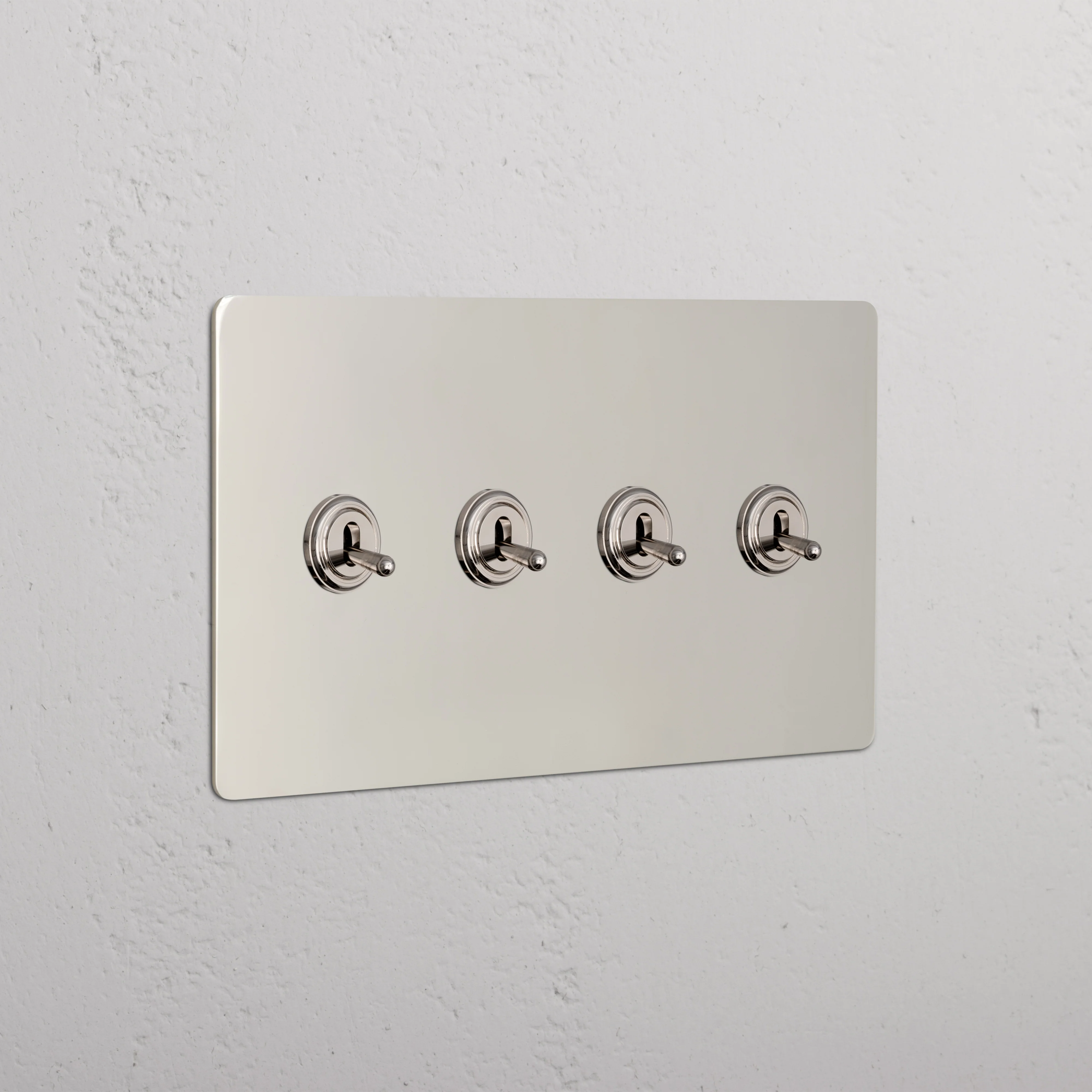 Kew 4G Toggle Switch - Polished Nickel