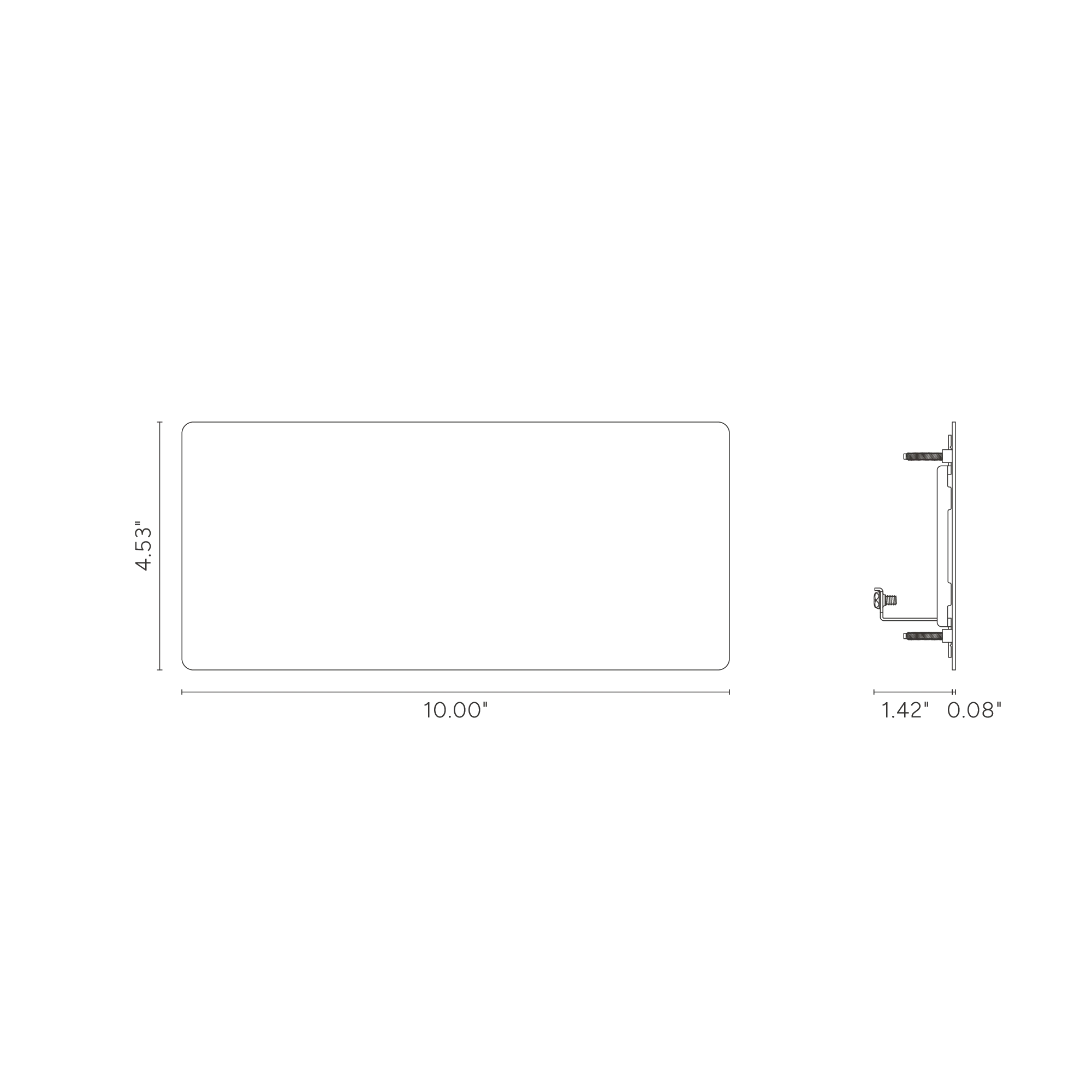 Kew 5G Blank Plate - Bronze - Image 3