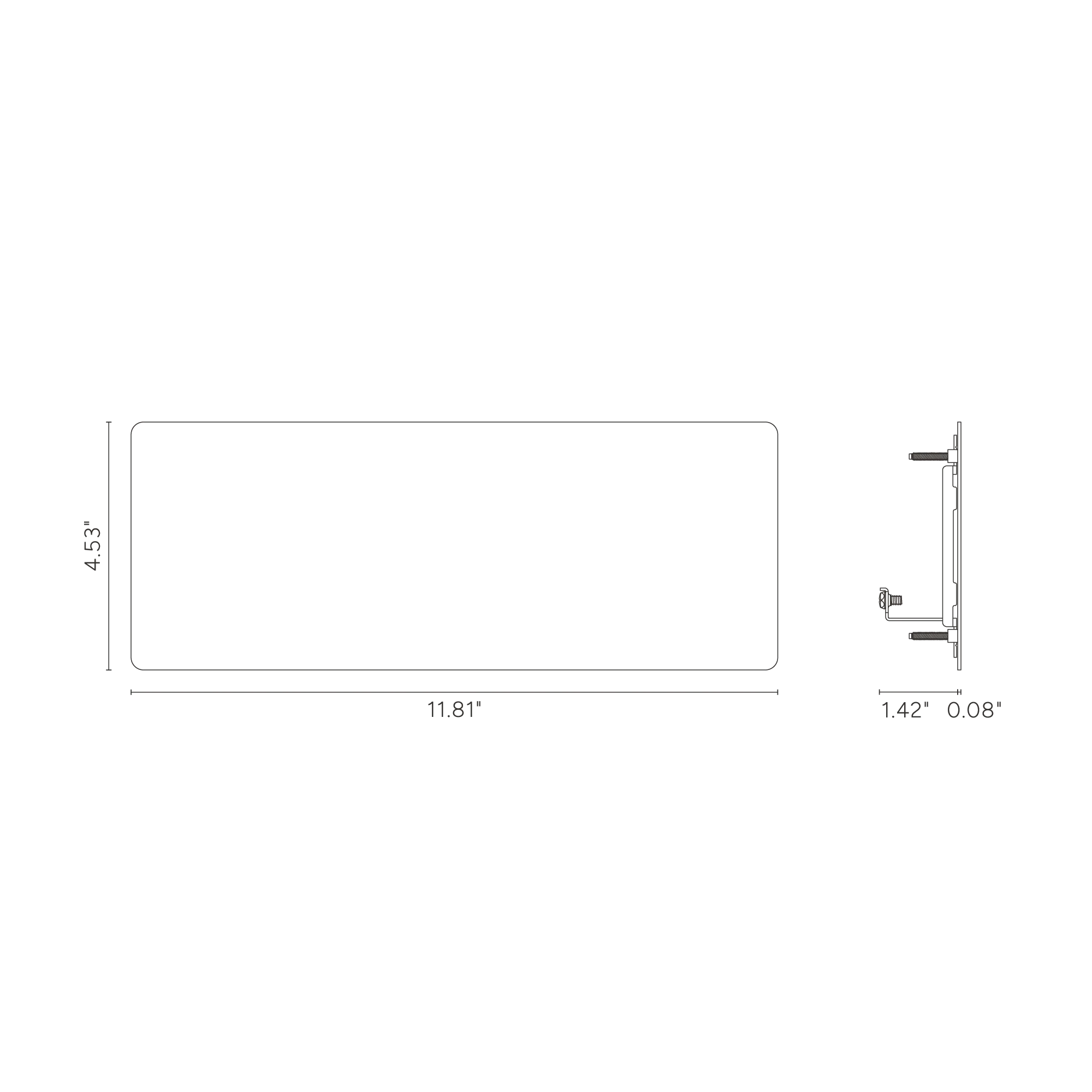 Kew 6G Blank Plate - Bronze - Image 3