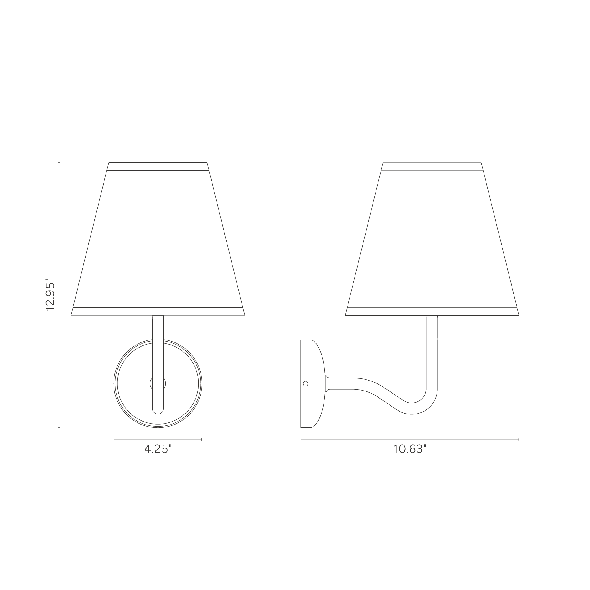Malvern Large Wall Light Alabaster White - Bronze - Image 4