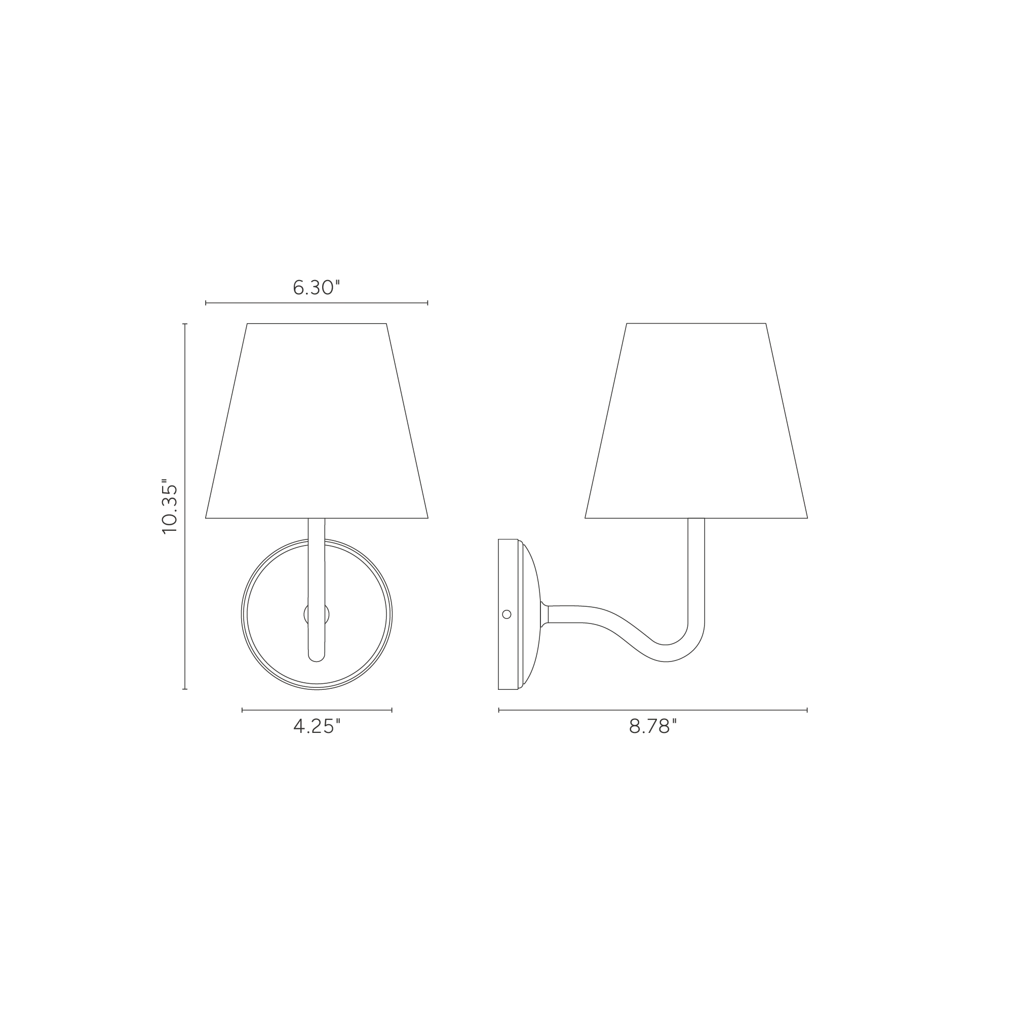 Malvern Medium Wall Light Natural Beige  - Antique Brass - Image 3