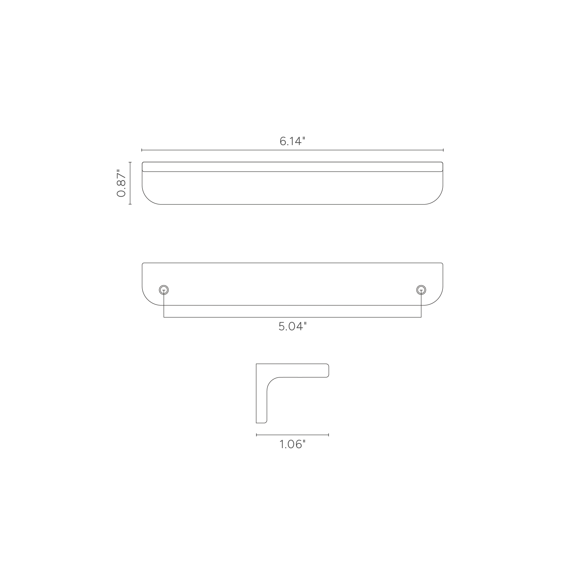 Oxford Cabinet Handle Small - Polished Nickel - Image 3