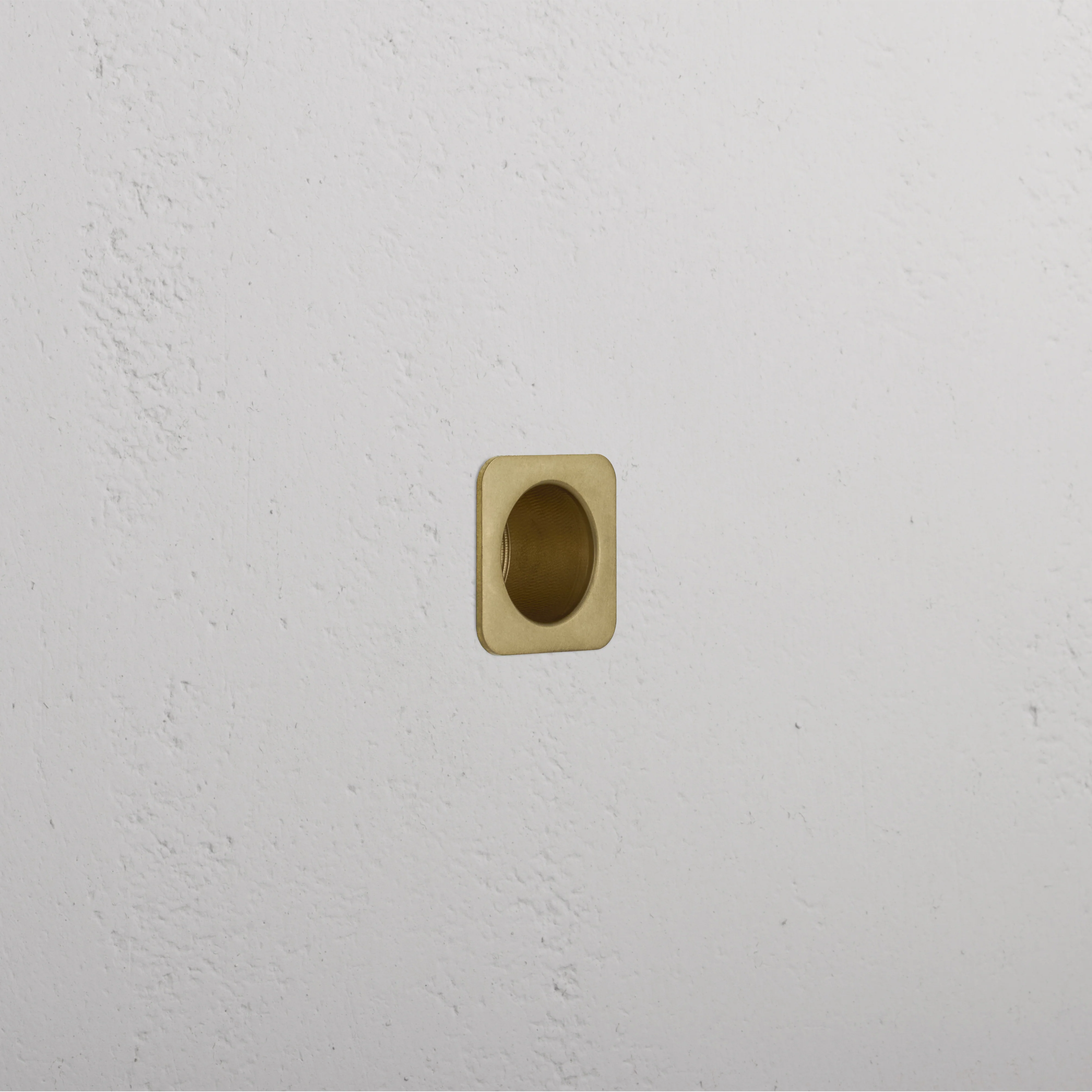 Regent Recessed Edge Pull - Antique Brass