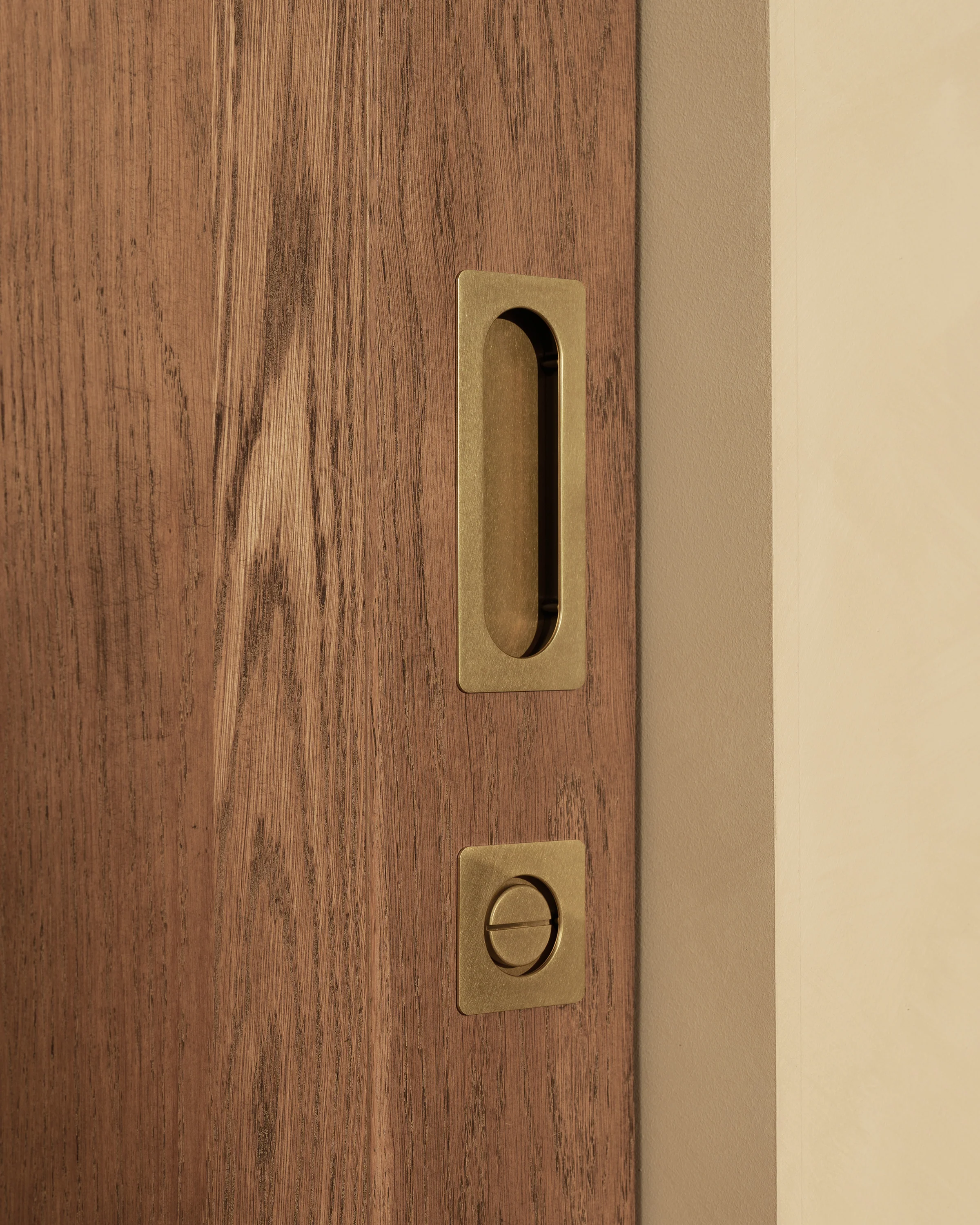 Regent Recessed Deadbolt - Antique Brass - Image 7